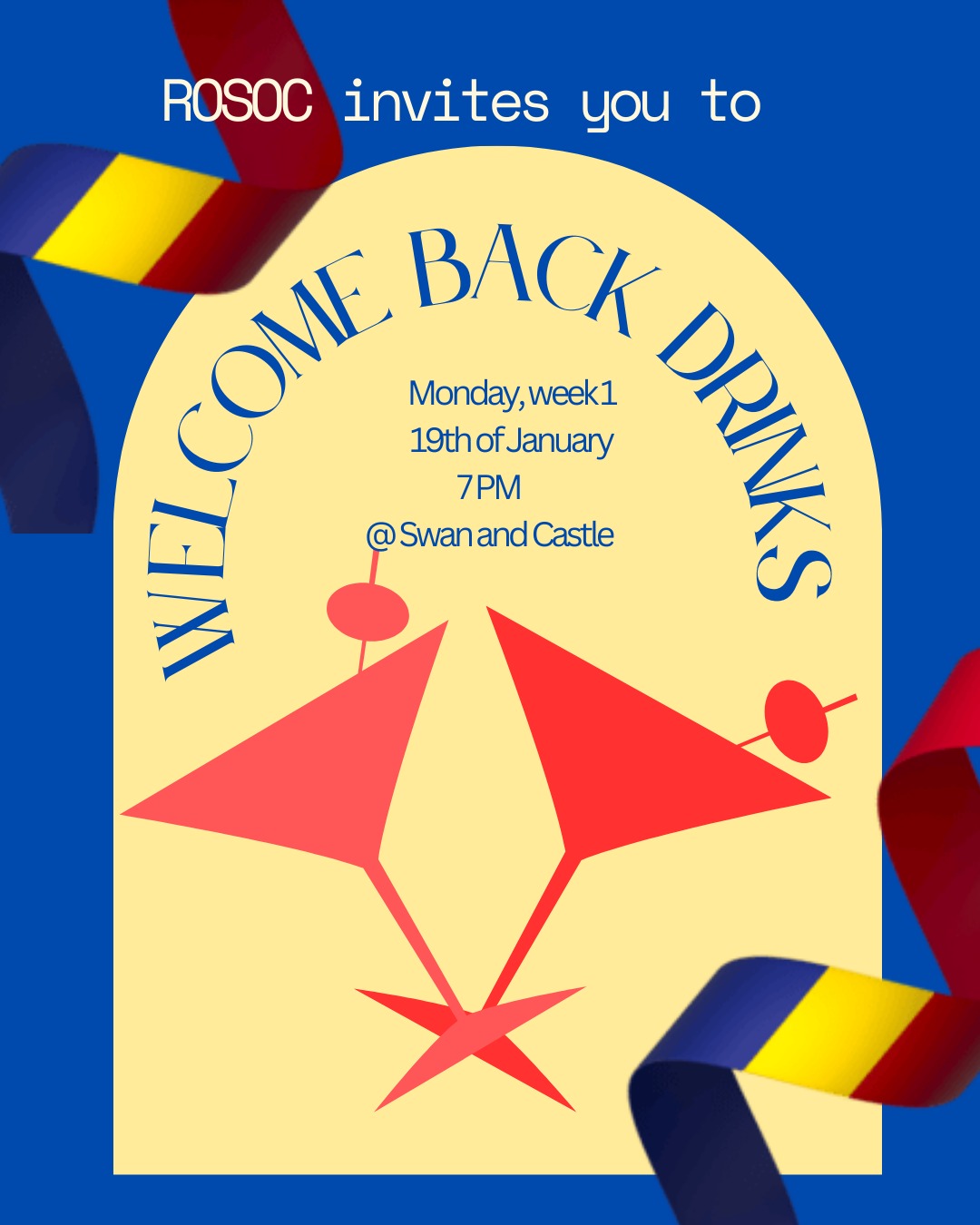 Welcome back drinks