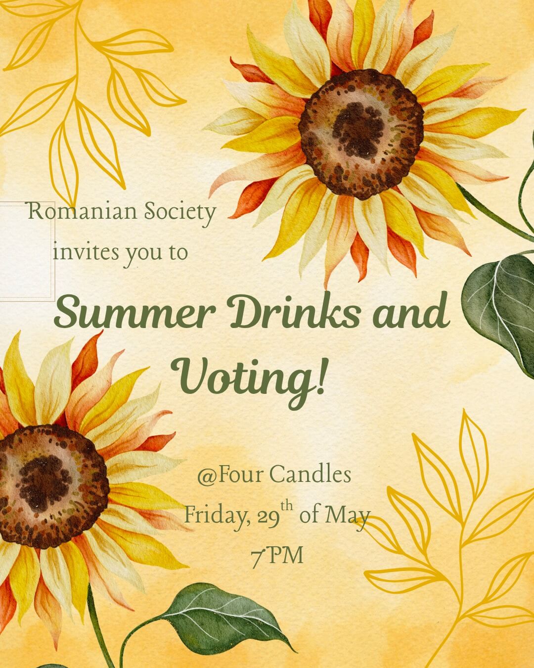 Summer Drinks and Voting