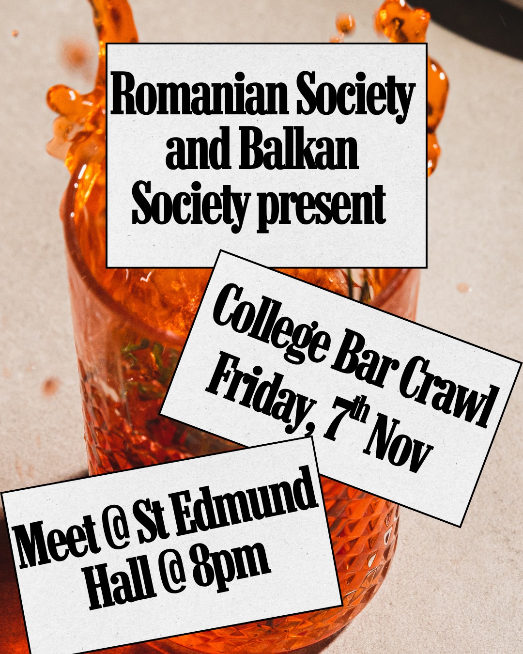 College Bar Crawl with Romanian and Balkan Societies